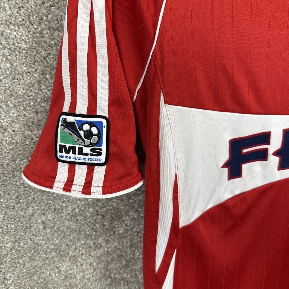 Adidas Chicago Fire MLS Soccer Jersey Mens Small Red Signed Autographed - Picture 6 of 9